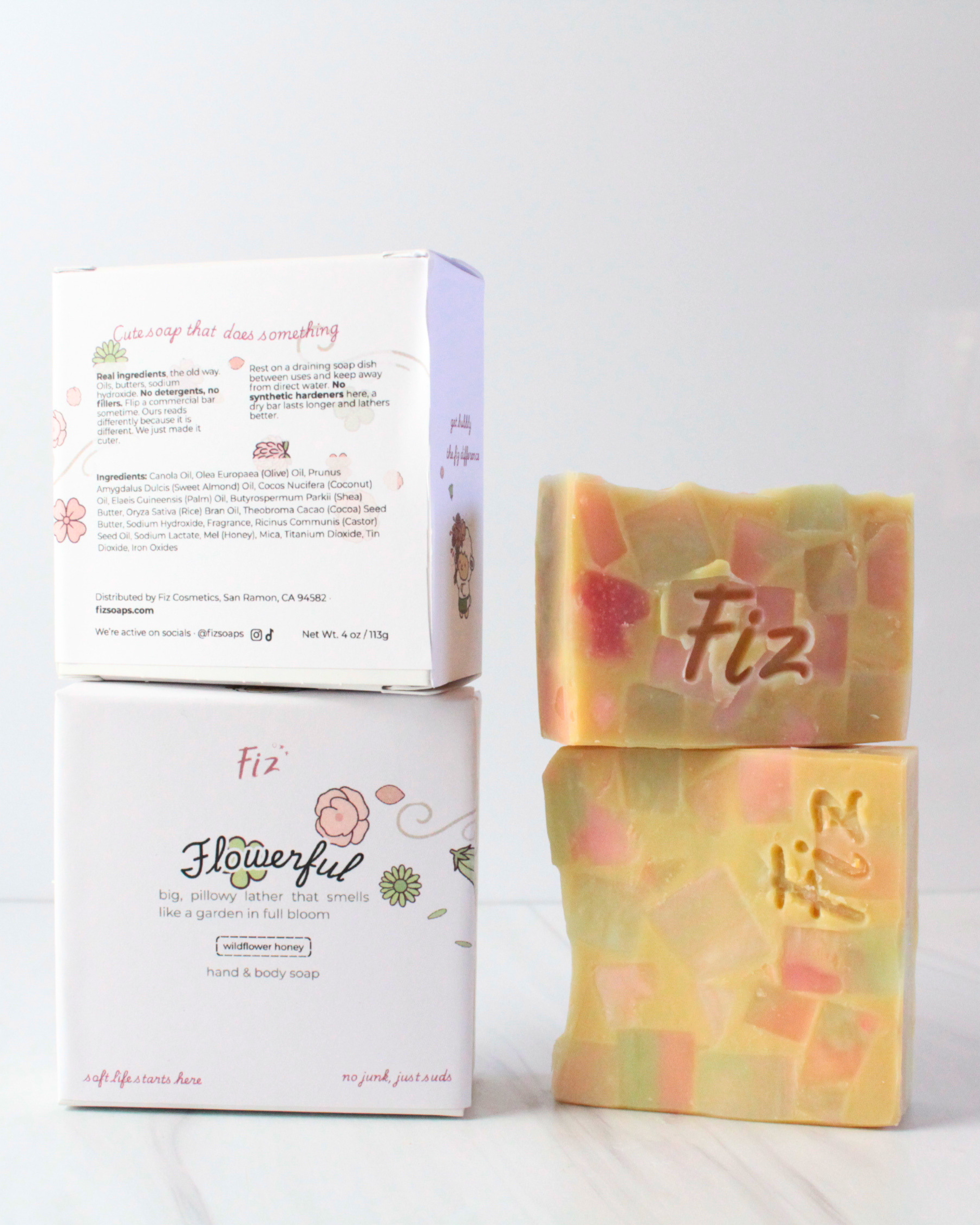 The Duo - Coconuts & Quiet Time + Flowerful - Mini or Full Size Soap Bars for Hands & Body