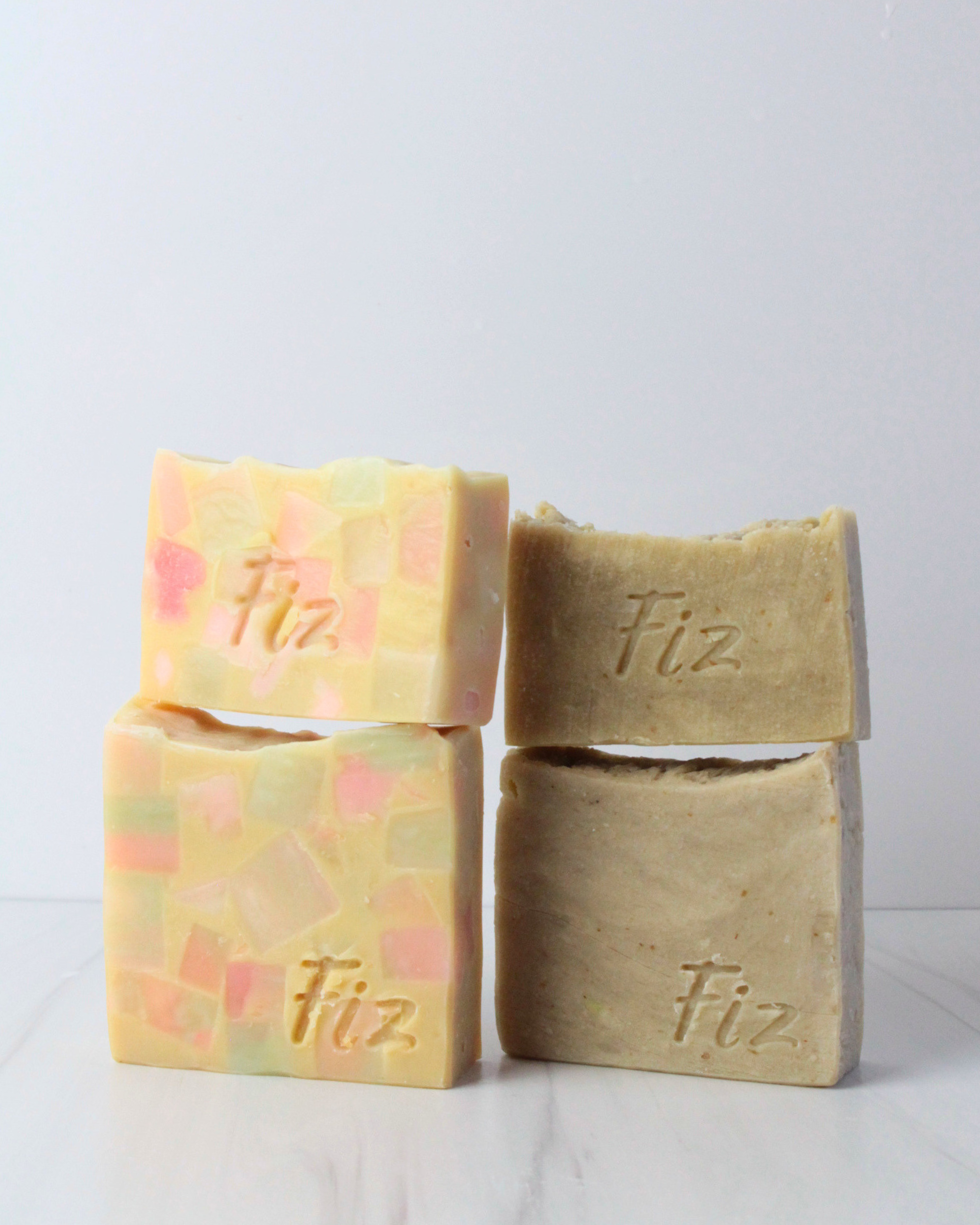 The Duo - Coconuts & Quiet Time + Flowerful - Mini or Full Size Soap Bars for Hands & Body