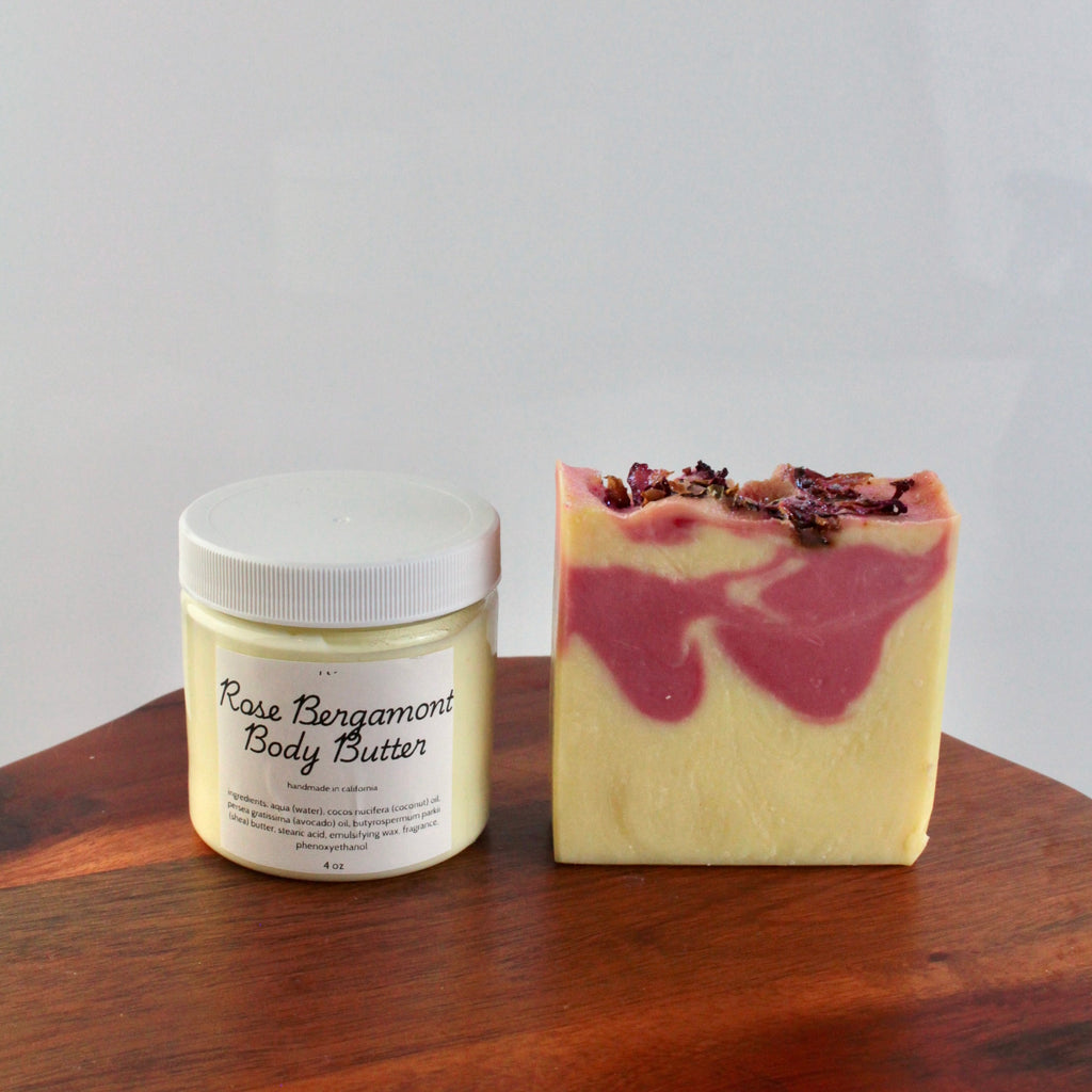 Rosebud Bergamot Soap & Body Butter Set (FREE Gift)